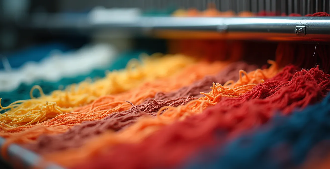 Macro-opname van gerecyclede materialen in productieproces