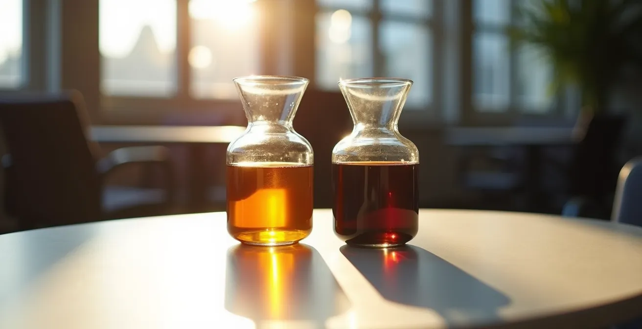 Abstracte visualisatie van energiebalans in moderne Nederlandse werkomgeving