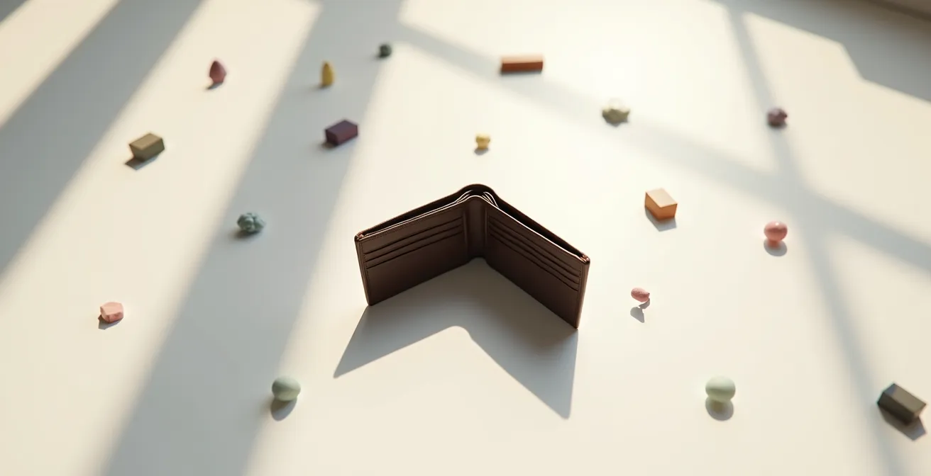 Abstract beeld van digitale verleidingen en financiële valkuilen voor jongeren