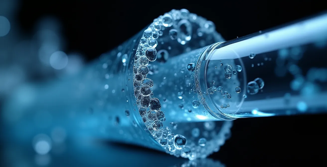 Macro-opname van het menselijk evenwichtsorgaan met visuele signalen